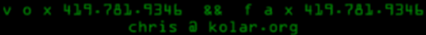contact information